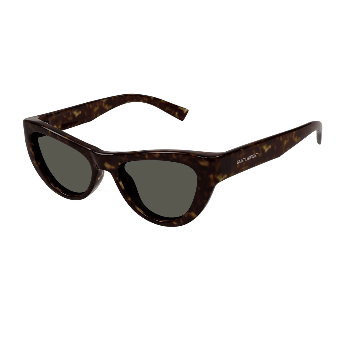 Saint Laurent Women's Marrone Sl 676 Linea New Wave 003 Havana Acetate Occhiali Sole