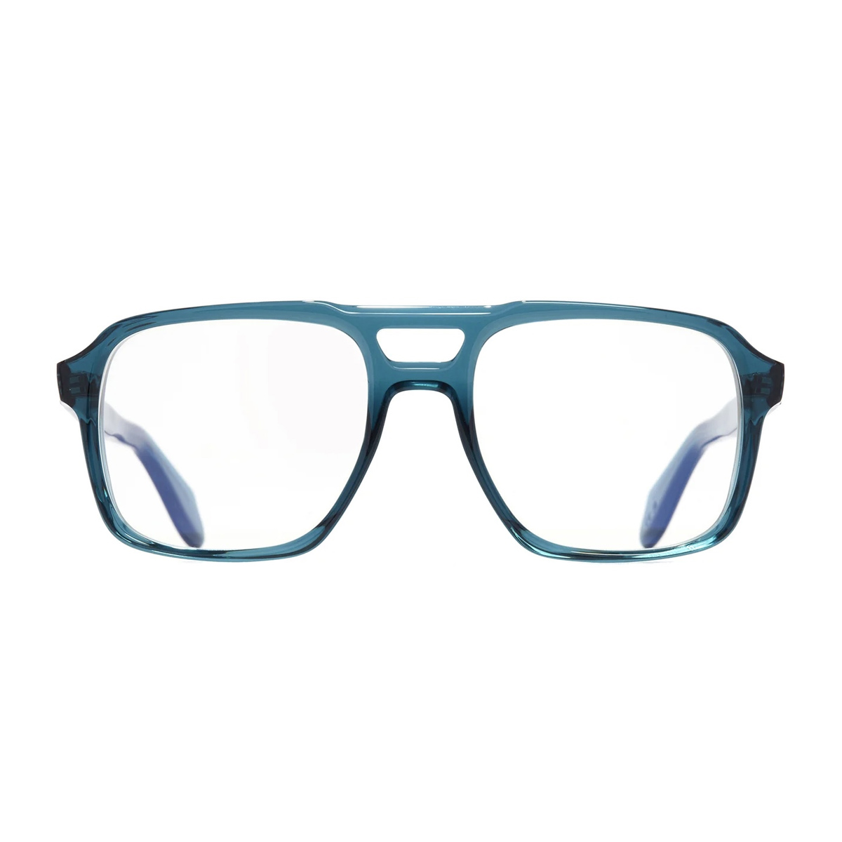 Cutler And Gross Unisex Blu 1394 09 Tribeca Teal Acetate Occhiali Da Vista