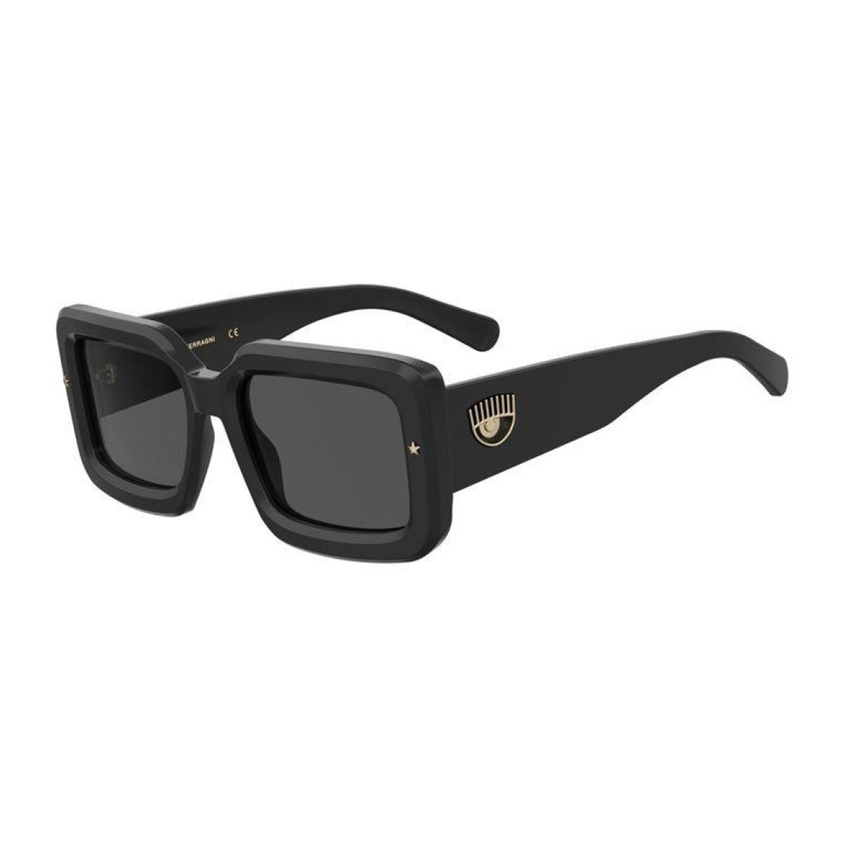 Chiara Ferragni Women's Nero Cf 7022-S 807-Ir Black Acetate Occhiali Sole