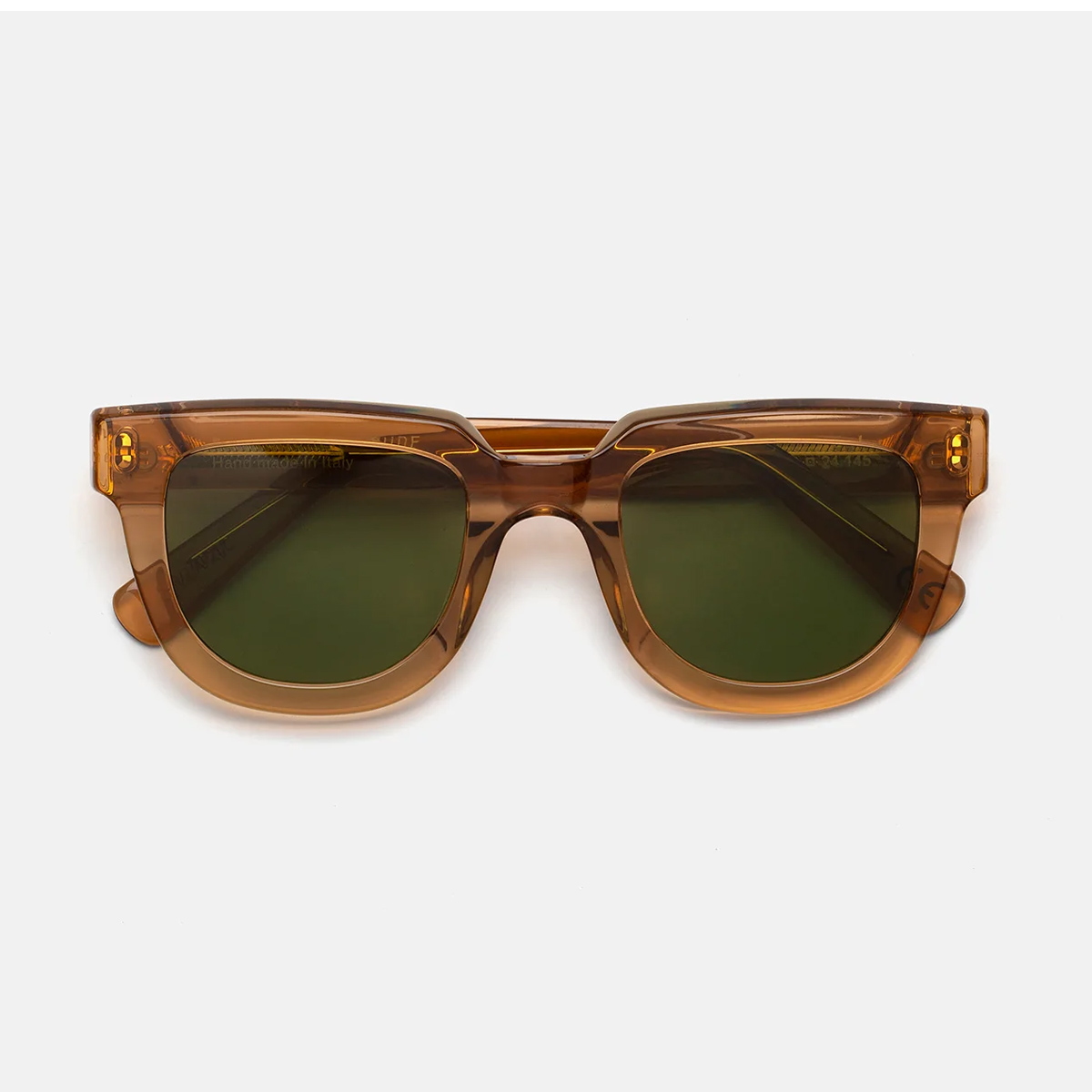 Retrosuperfuture Unisex Beige Serio Cola Green Crystal Celluloid Occhiali Sole