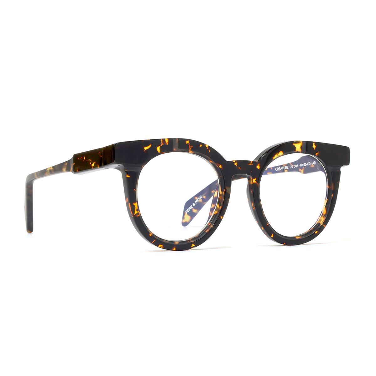 Siens Unisex Marrone Creature 125 002 Havana Scuro Acetate Occhiali Da Vista