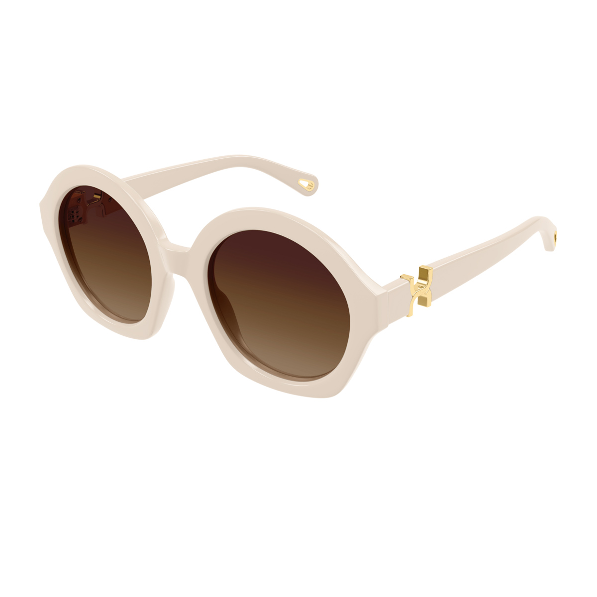 Chloé Women's Avorio Ch0302s Marcie- Linea 003 Ivory Brown Recycled Acetate Occhiali Da Sole