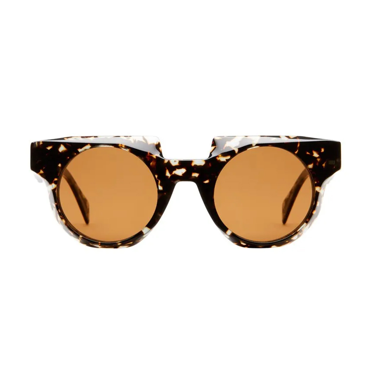 Kuboraum Unisex Marrone Maske U1 Gyh Havana Acetate Occhiali Sole