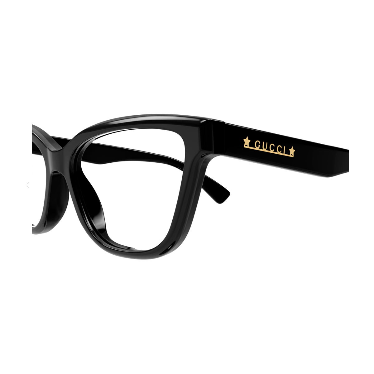 Gucci Women's Nero Gg1589o Linea Lettering 001 Acetate Occhiali Vista
