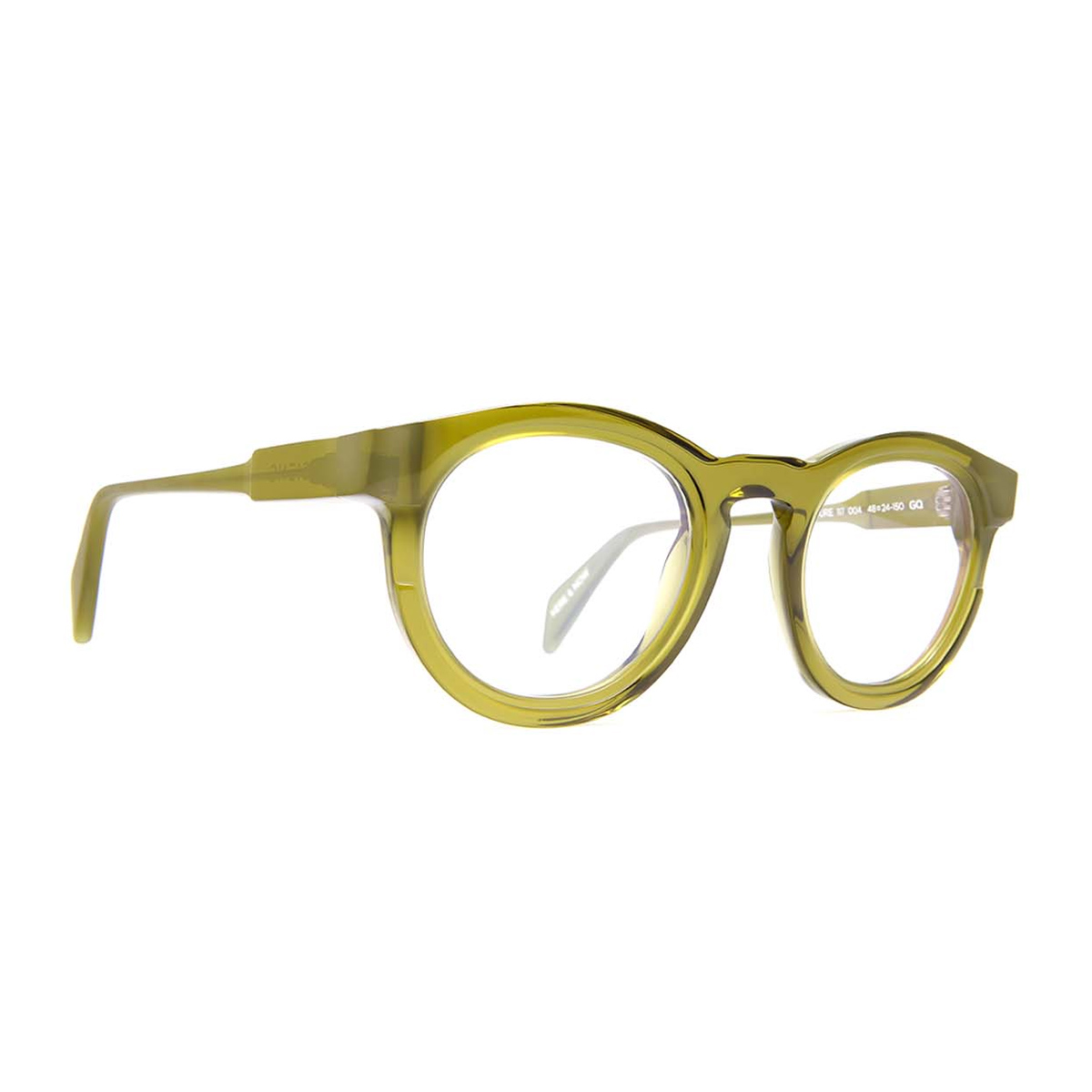 Siens Unisex Verde Creature 117 004 Oliva Trasparente Acetate Occhiali Da Vista