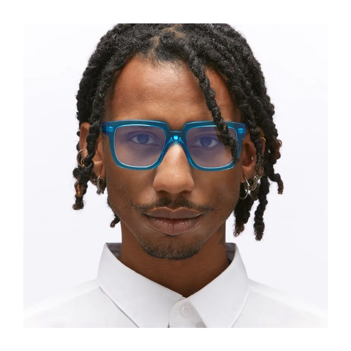 Kuboraum Unisex Turchese Maske K3 Eb Electric Blue Acetato Mazzucchelli Occhiali Da Vista