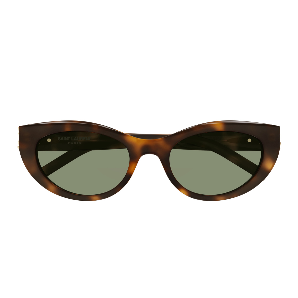 Saint Laurent Women's Havana Sl M115 Linea Monogram 003 Green Acetate Occhiali Da Sole