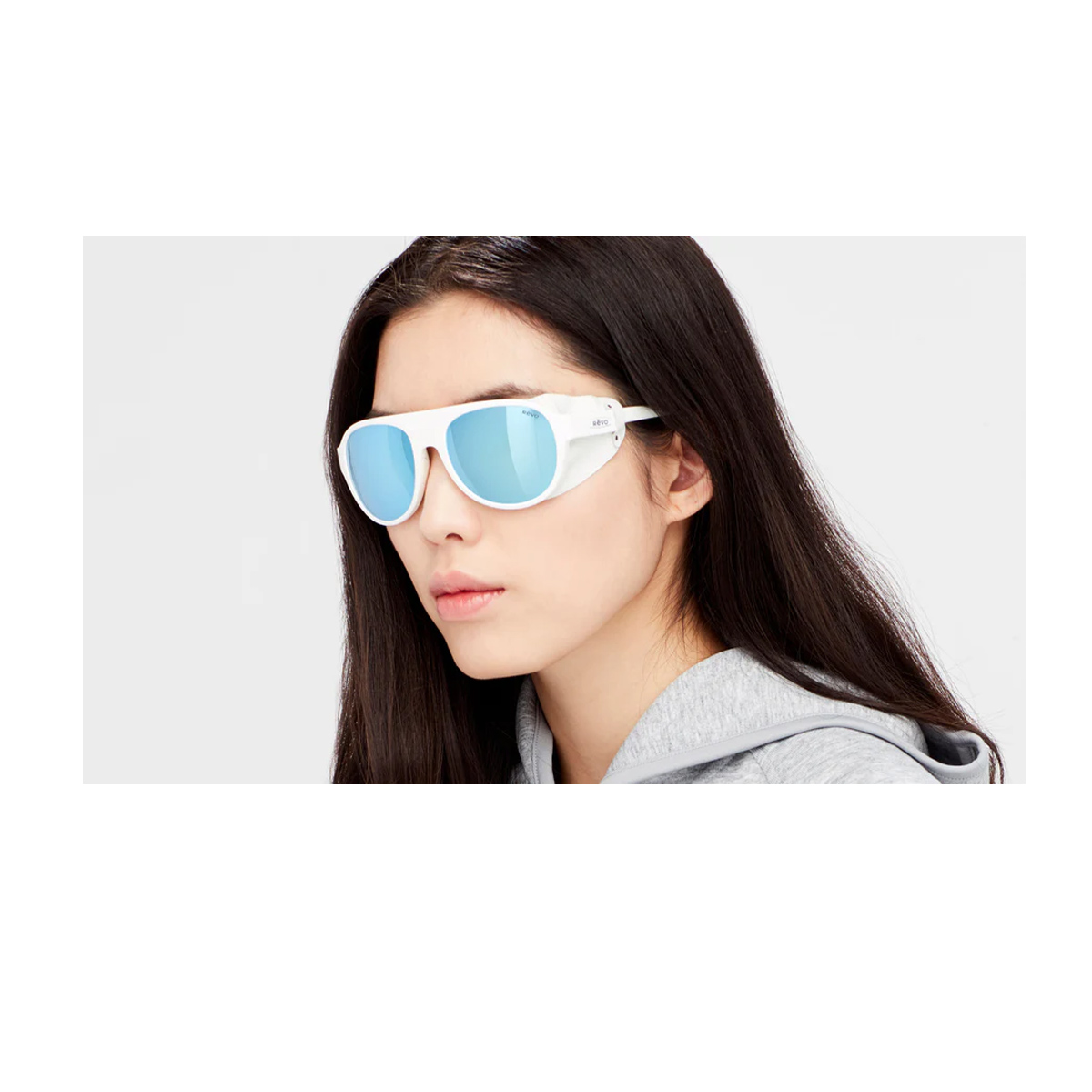 Revo Men's Bianco Traverse Re1036 09Bl Acetate Occhiali Sole