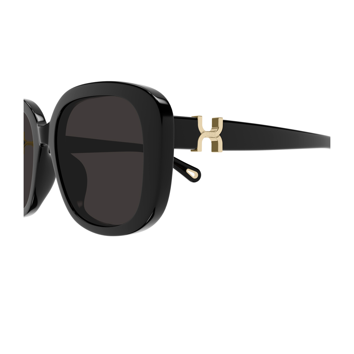 Chloé Women's Nero Ch0303sk Marcie-Linea 001 Black Grey Recycled Acetate Occhiali Da Sole