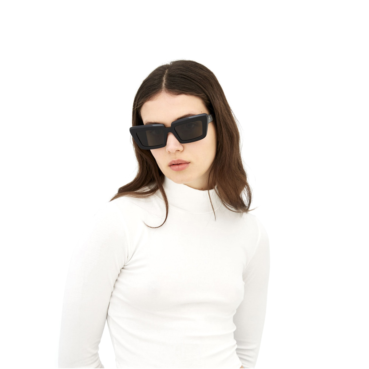 Retrosuperfuture Unisex Nero Coccodrillo Black Acetate Occhiali Sole