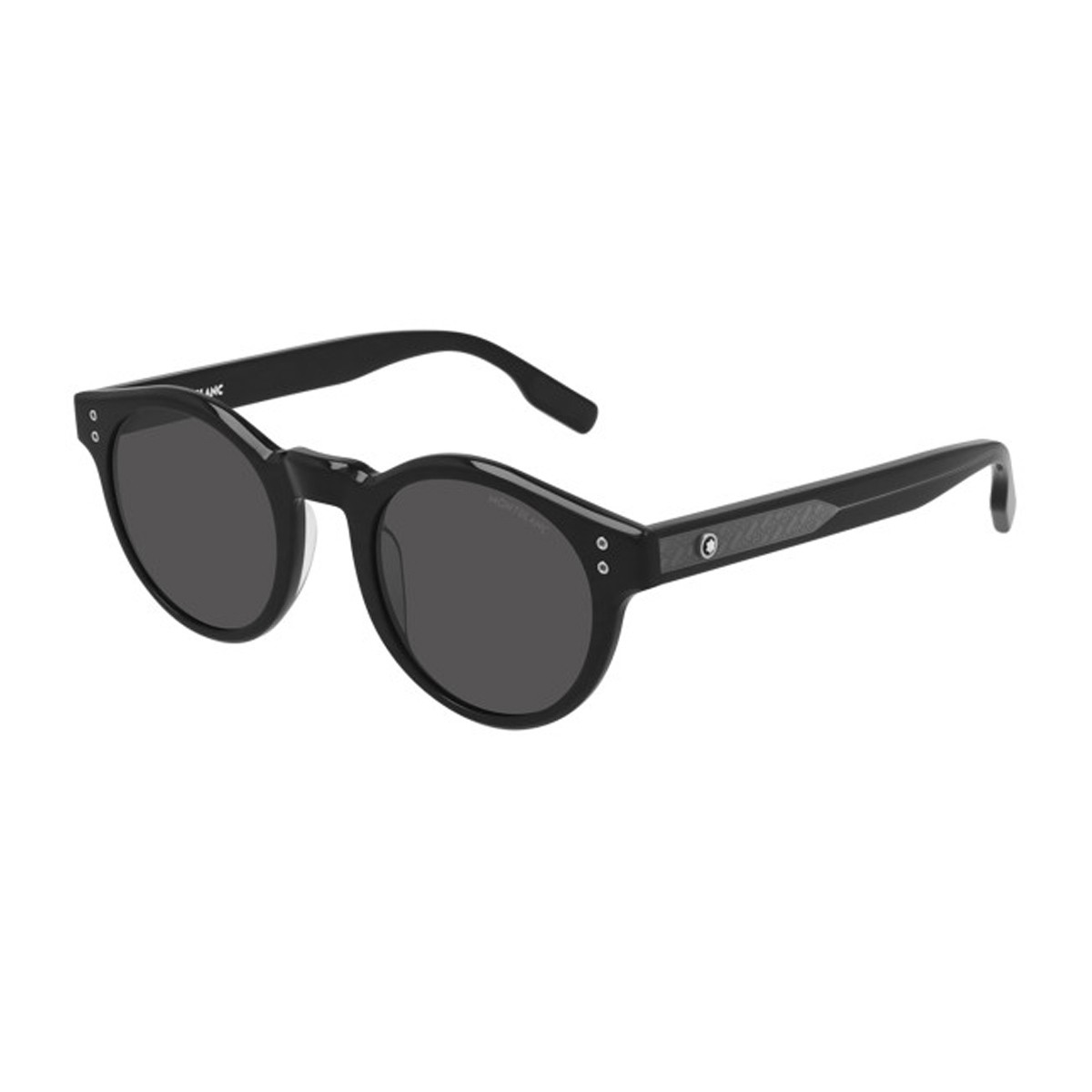 Montblanc Men's Nero Mb0123s Celluloid Occhiali Sole