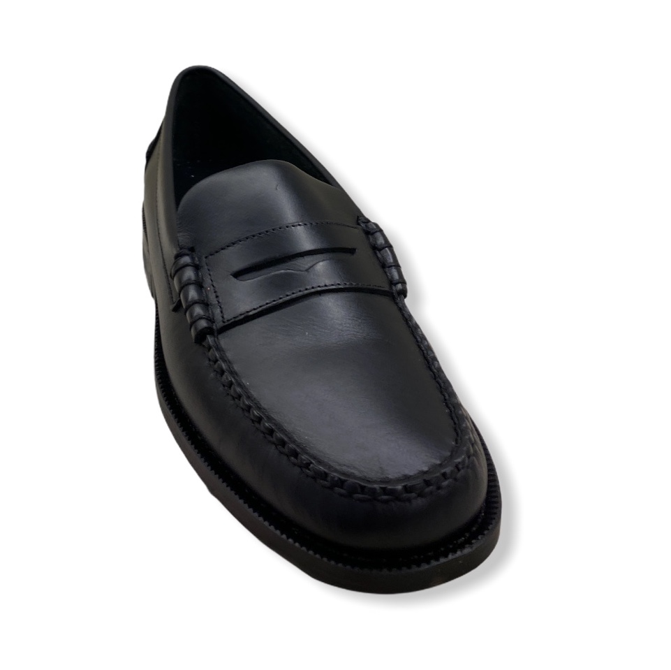 Mocassino penny loafer Sebago Classic Dan in pelle nera