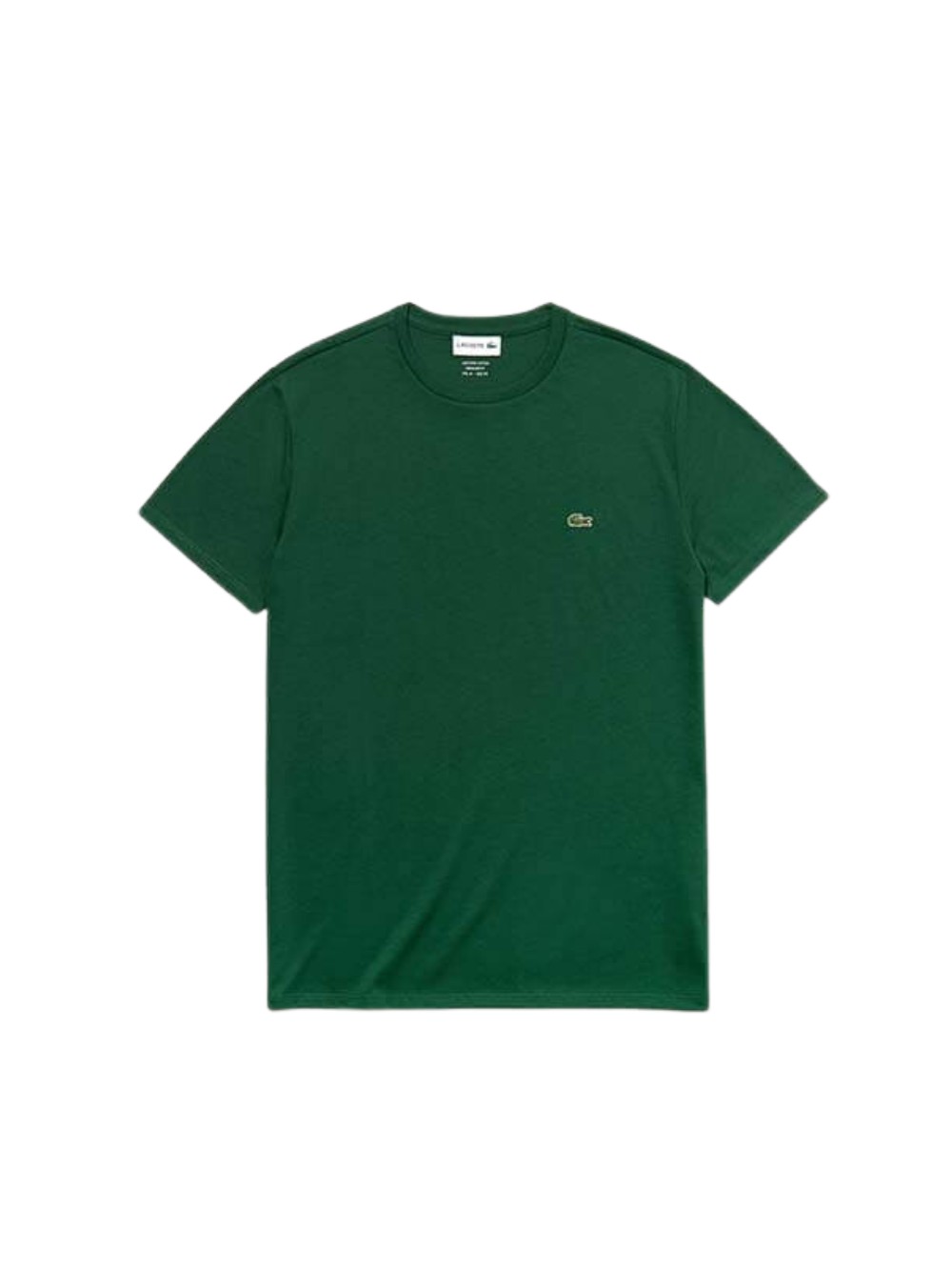 T-shirt Lacoste dal design comodo in cotone Pima di alta qualità colore Verde - Foto 2 di 4