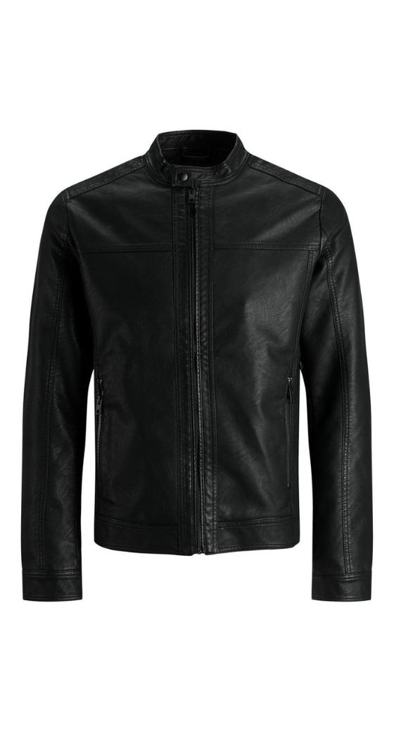 Giacca biker Jack - Jones da Uomo цвет Nero modello 12182461 Черный 18290₽