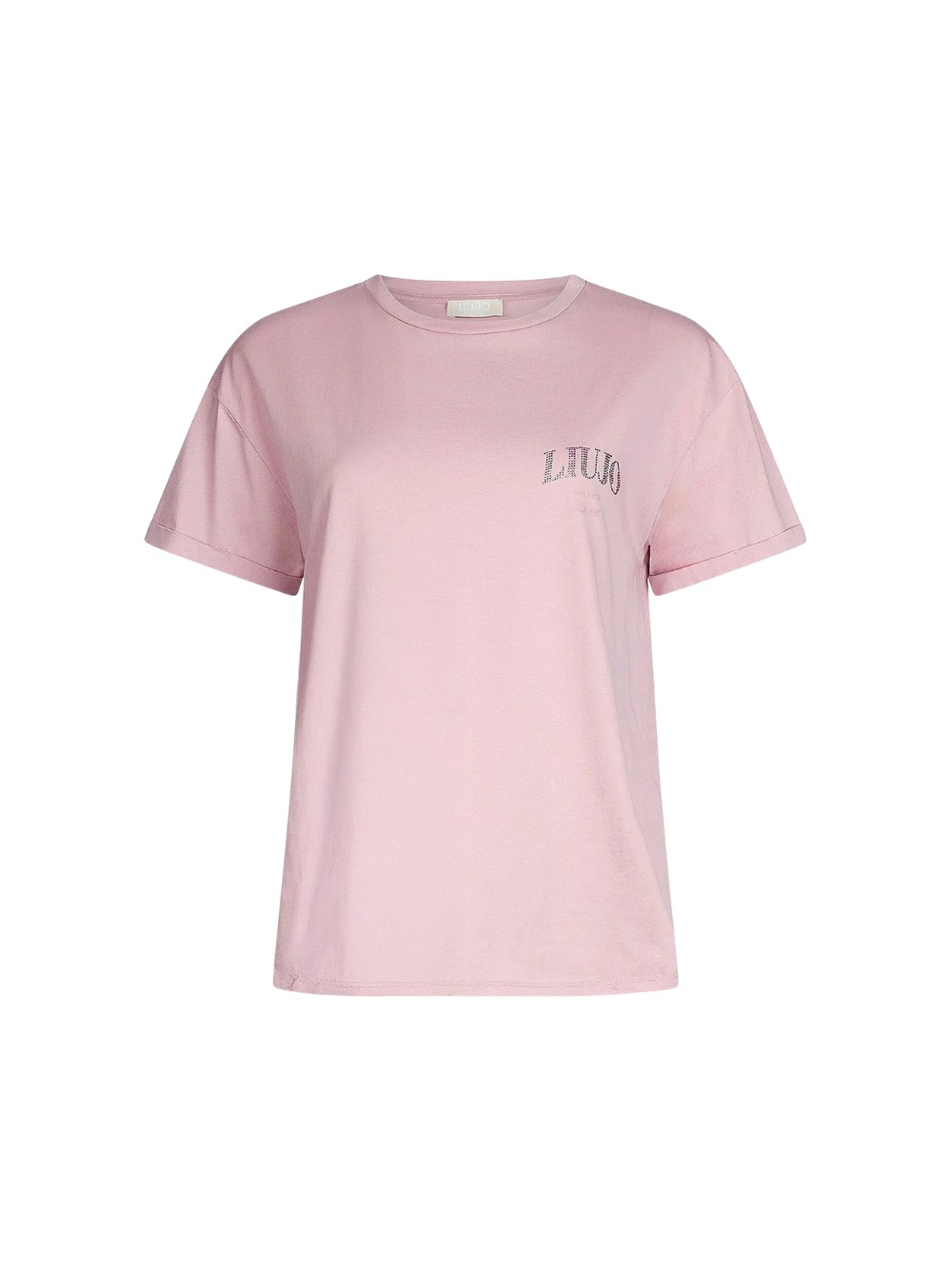 Футболка Liu Jo da donna из чистого котона, цвет роза, код WA5144 JS923.