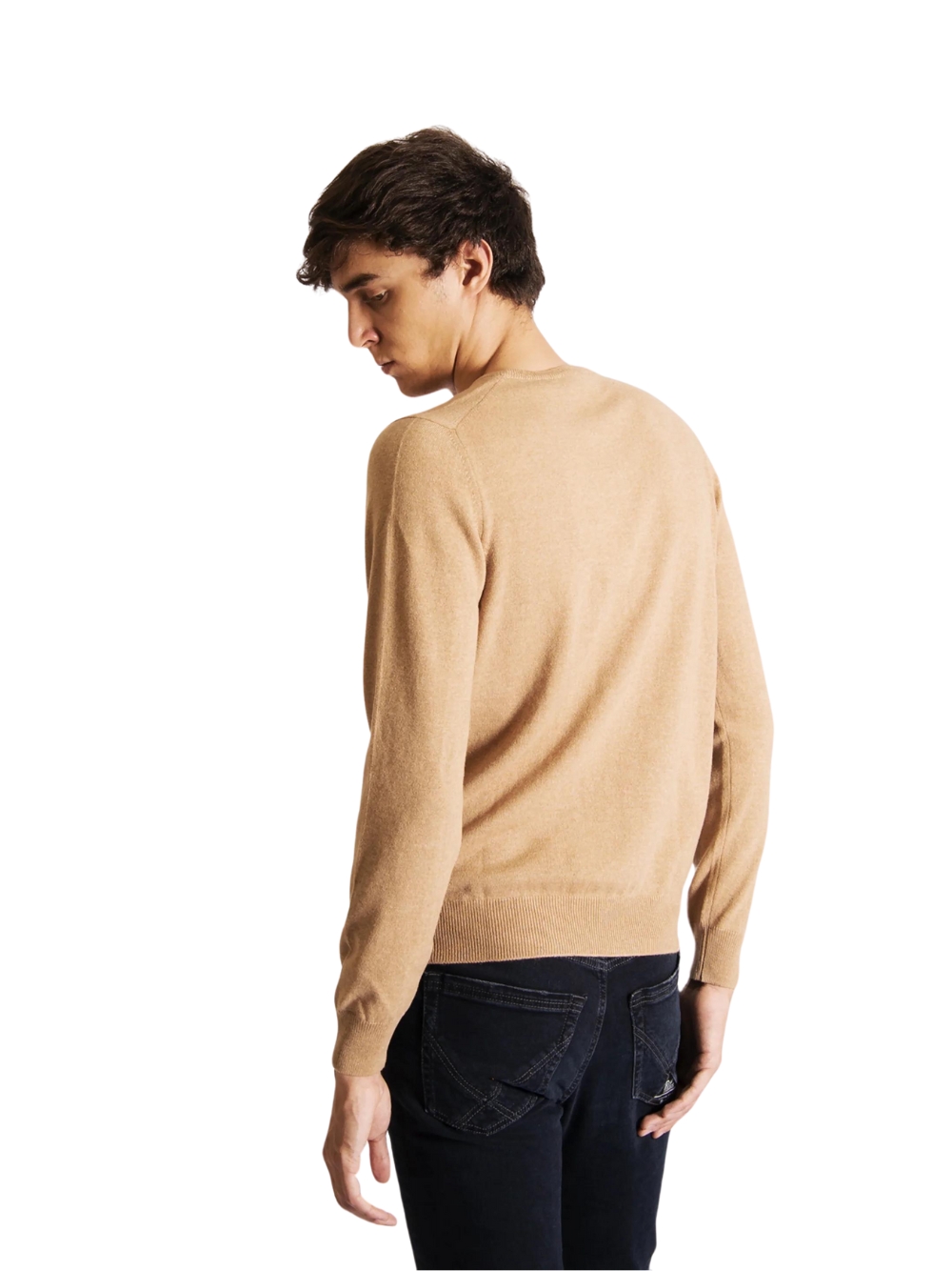 Maglione a girocollo Gran Sasso realizzato in lana vergine, con bordi a costi... - Foto 4 di 4