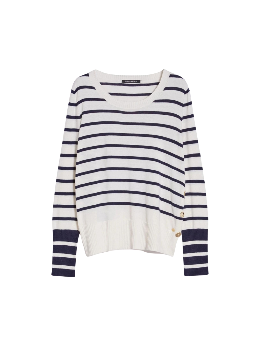 Модель Maglione a girocollo Penny Black от Ilare, в котоне, с фантазийным дизайном...
