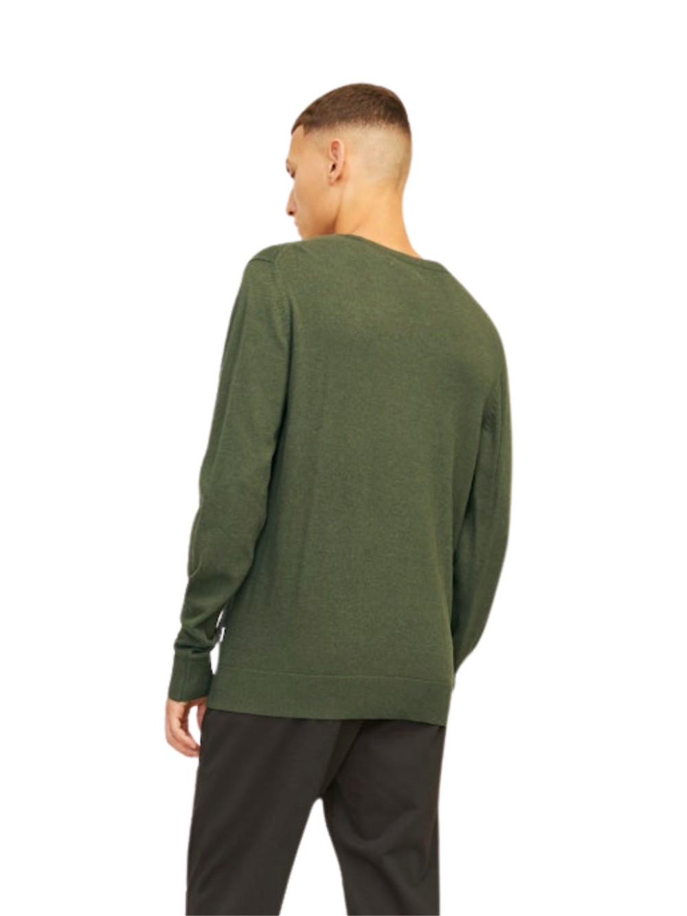 Maglione Jack & Jones da Uomo, in misto cotone, colore verde, codice 12208364. - Imagen 4 de 4