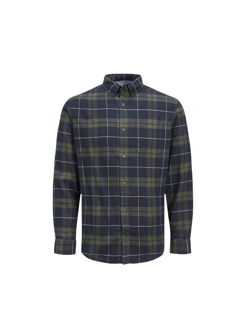 Camicia Jack & Jones da Uomo, 100% хлопок, маника лунга, темно-зеленый цвет.