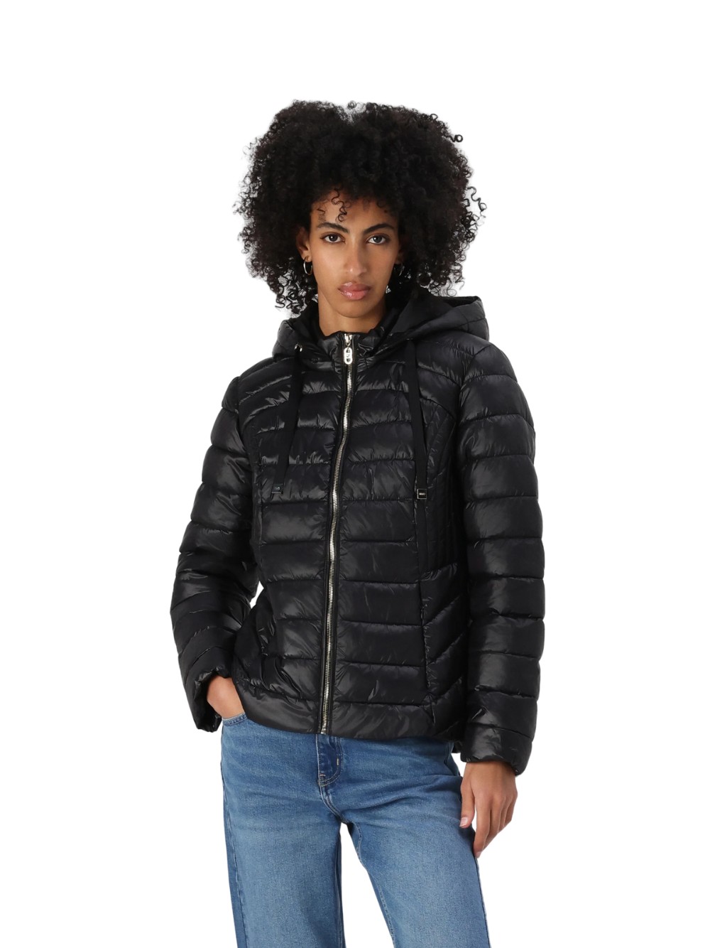 Chaqueta Liu Jo Para Mujer, En Nylon, Color Negro, Código TA5055 TS073. - Imagen 3 de 4