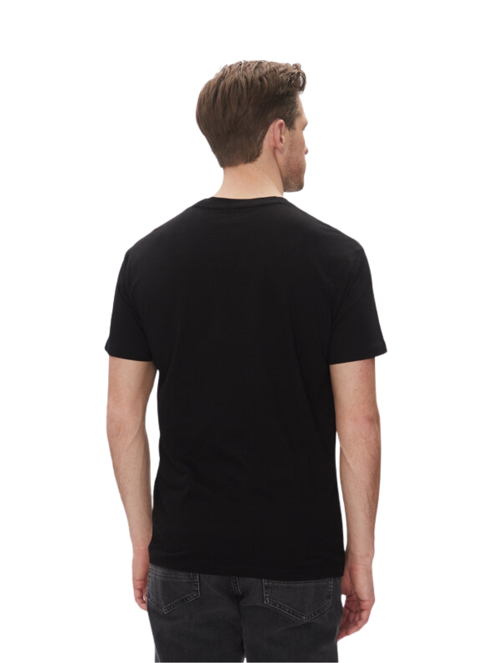 T-shirt Armani Exchange da uomo, in cotone, vestibilità regular, colore Nero,... - Foto 4 di 4