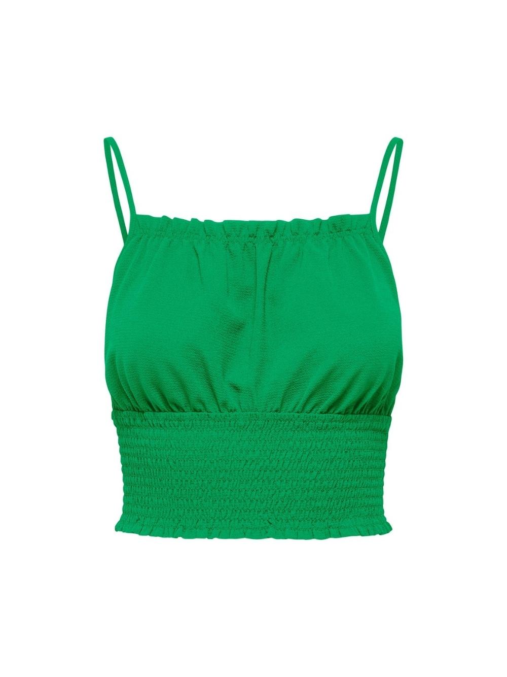 Топ только от da donna senza maniche, состав 100% вискоза, модель colore Verde: ...