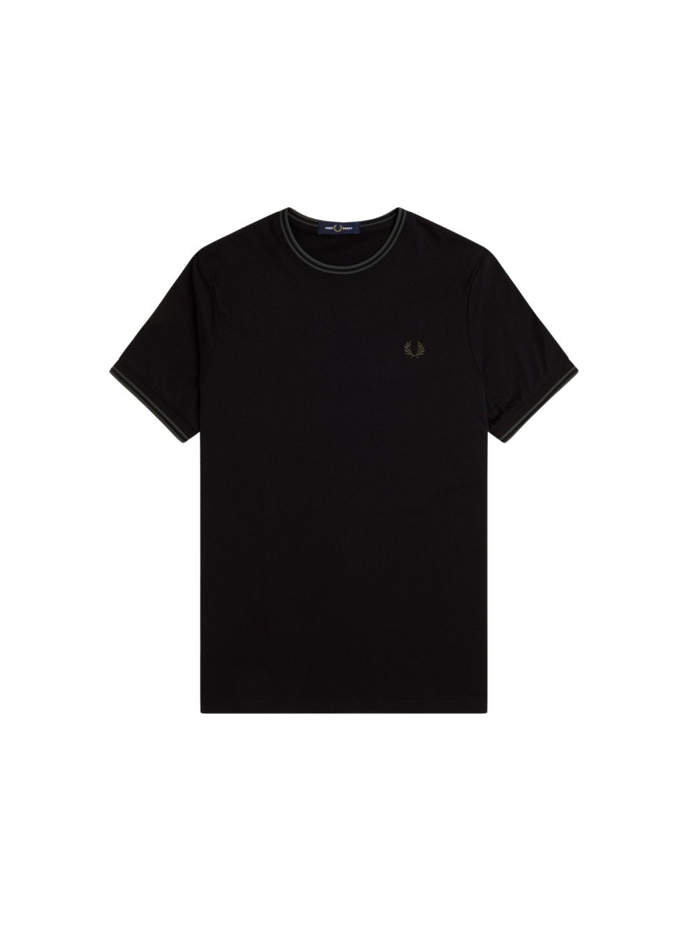 Футболка Fred Perry da uomo, из котона, обычная для прихожей, цвет Nero, mode...