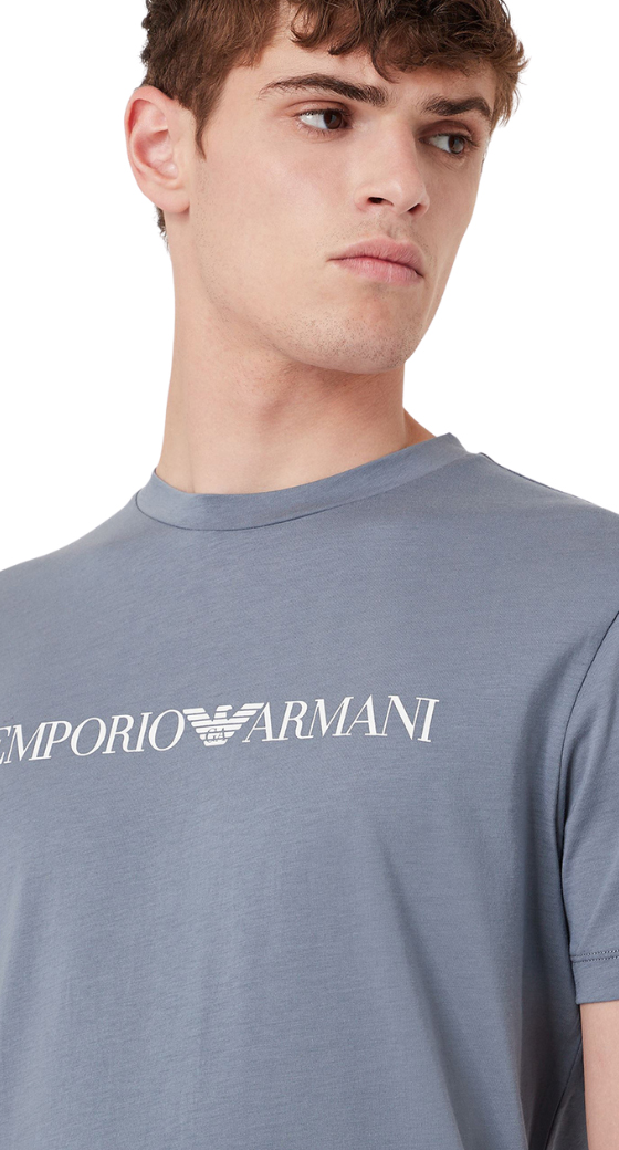 T-Shirt Emporio Armani Unisex Grigio 8N1TN5 1JPZZ 0683 - Imagen 3 de 3