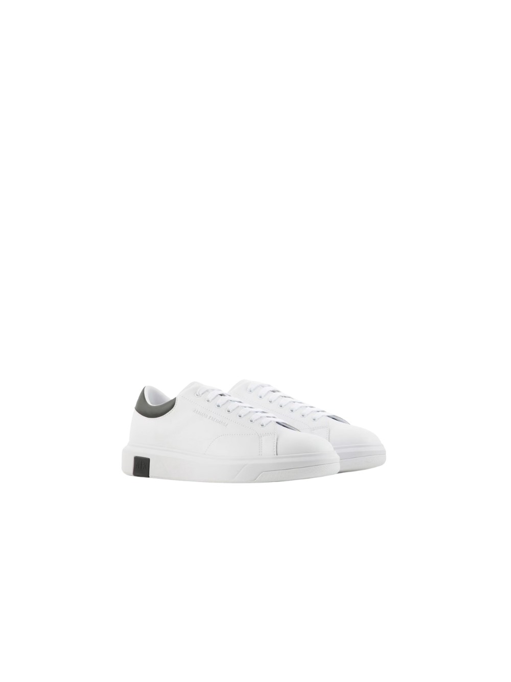 Sneakers Armani Exchange da uomo, in pelle, colore bianco, codice XUX123 XV534. - Imagen 3 de 3