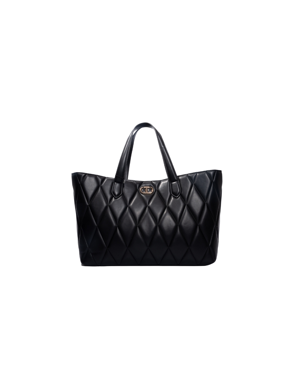 Twinset Einkaufstasche mit Kalbsnappaleffekt Farbe schwarz 46290₽