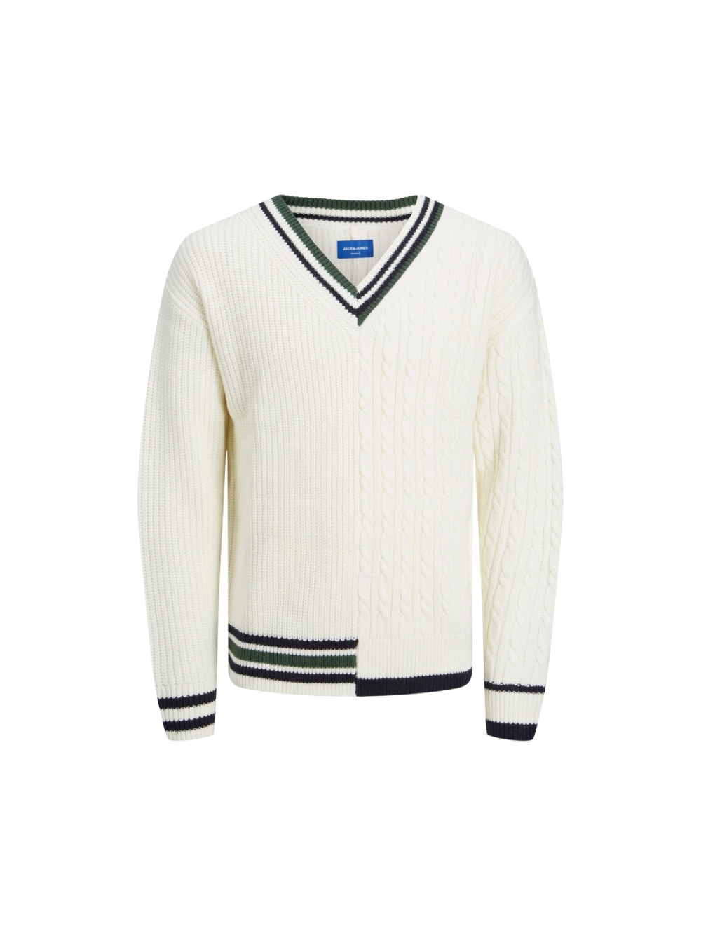 Пуловер Jack - Jones da uomo с манишкой лунного цвета Cloud Dancer Модель 1 14890₽