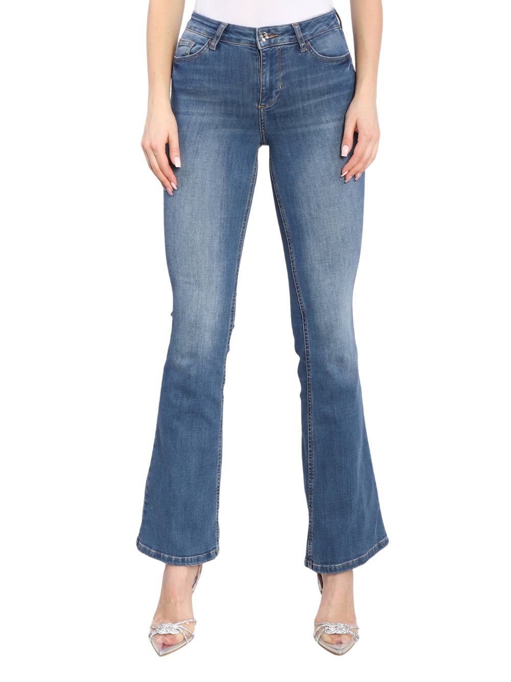 Джинсы Liu Jo da donna синего джинсового цвета Модель: UXX043 D4538 78397