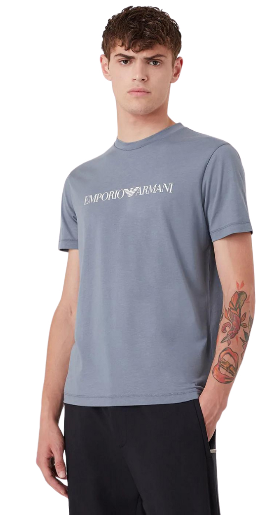 T-Shirt Emporio Armani Unisex Grigio 8N1TN5 1JPZZ 0683 - Imagen 2 de 3