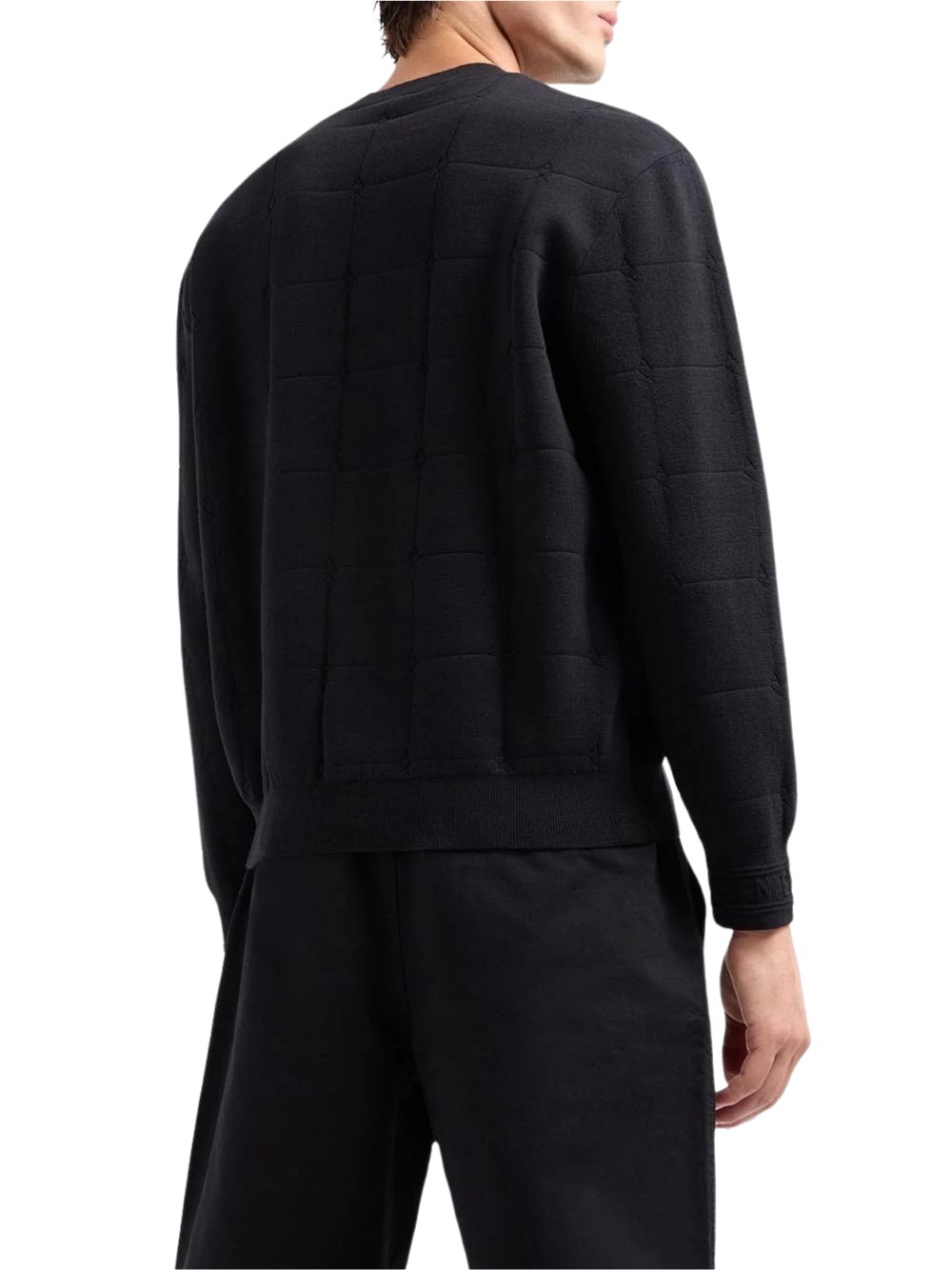 Maglione ARMANI EXCHANGE Uomo Nero Basic 6DZM6C ZM5AZ 1200 - Foto 3 di 3