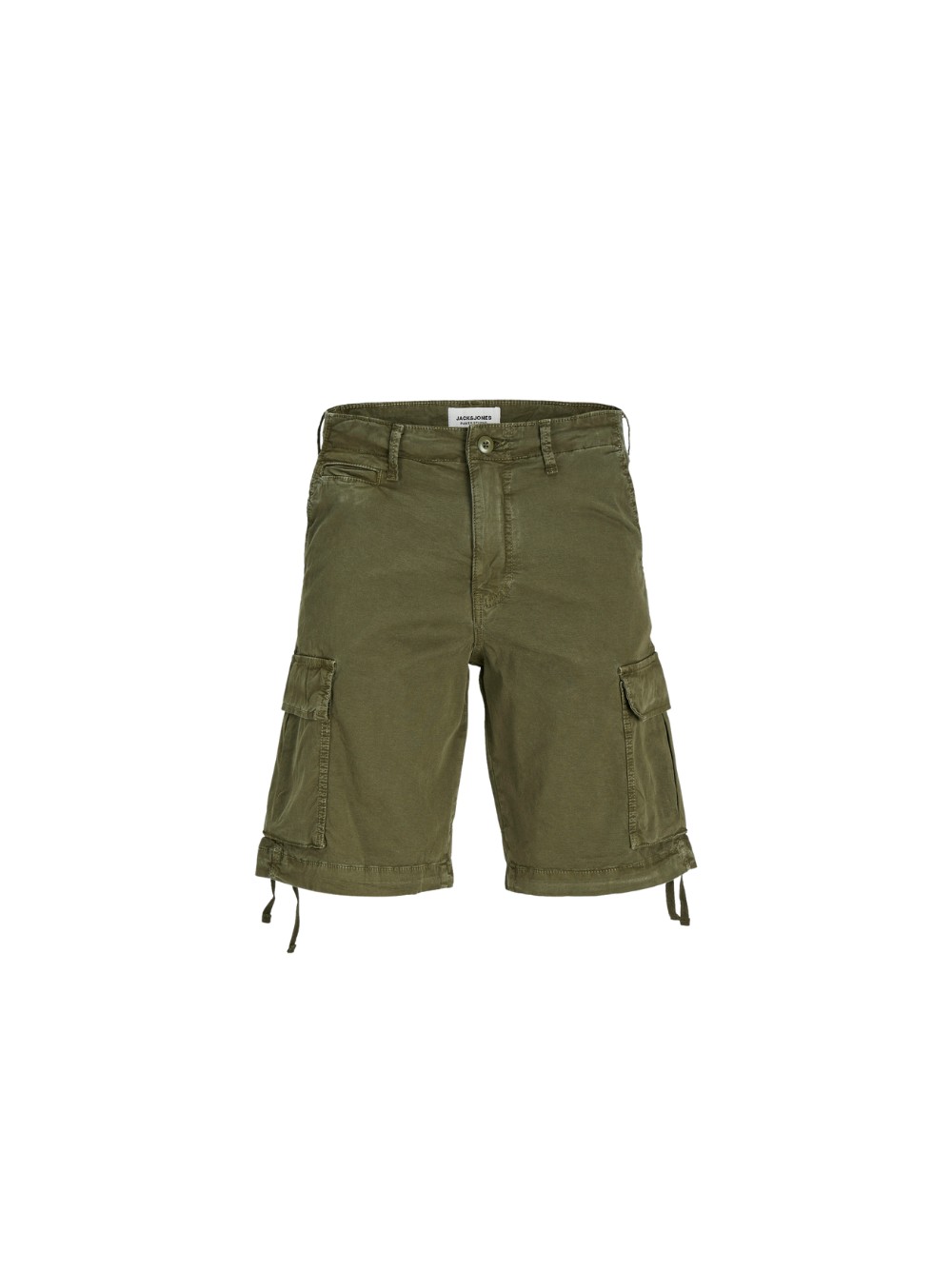 Bermuda cargo Jack & Jones da uomo, 100% cotone, colore Verde Modello 1225312... - Imagen 2 de 4