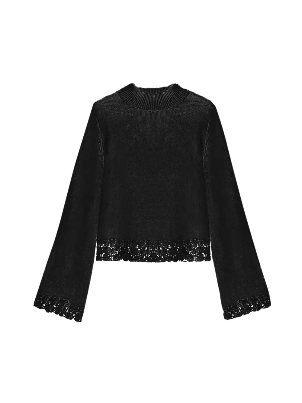 Комплект из двух предметов Maglione da donna, в стиле мисто лана, цвет неро, код 242TT3421.