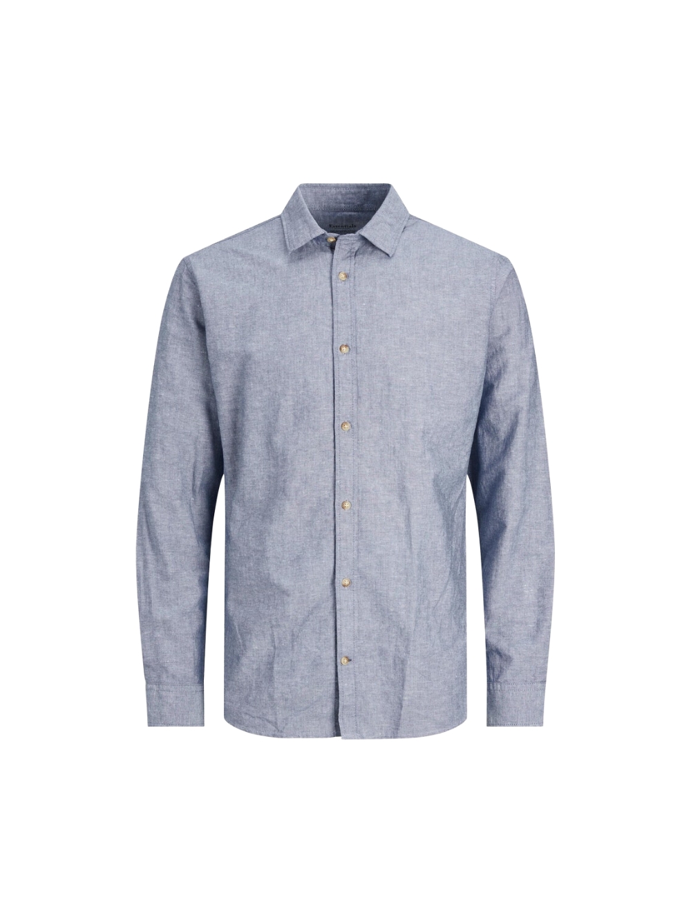 Джинсовая рубашка Camicia Jack & Jones Uomo Blu CAMICIA 12220134 с потертостями