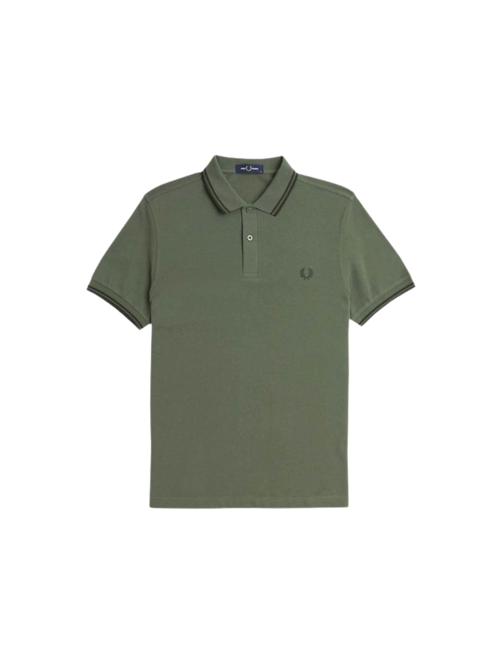 Поло Fred Perry da uomo в чистом котоне обычное зеленого цвета 25390₽