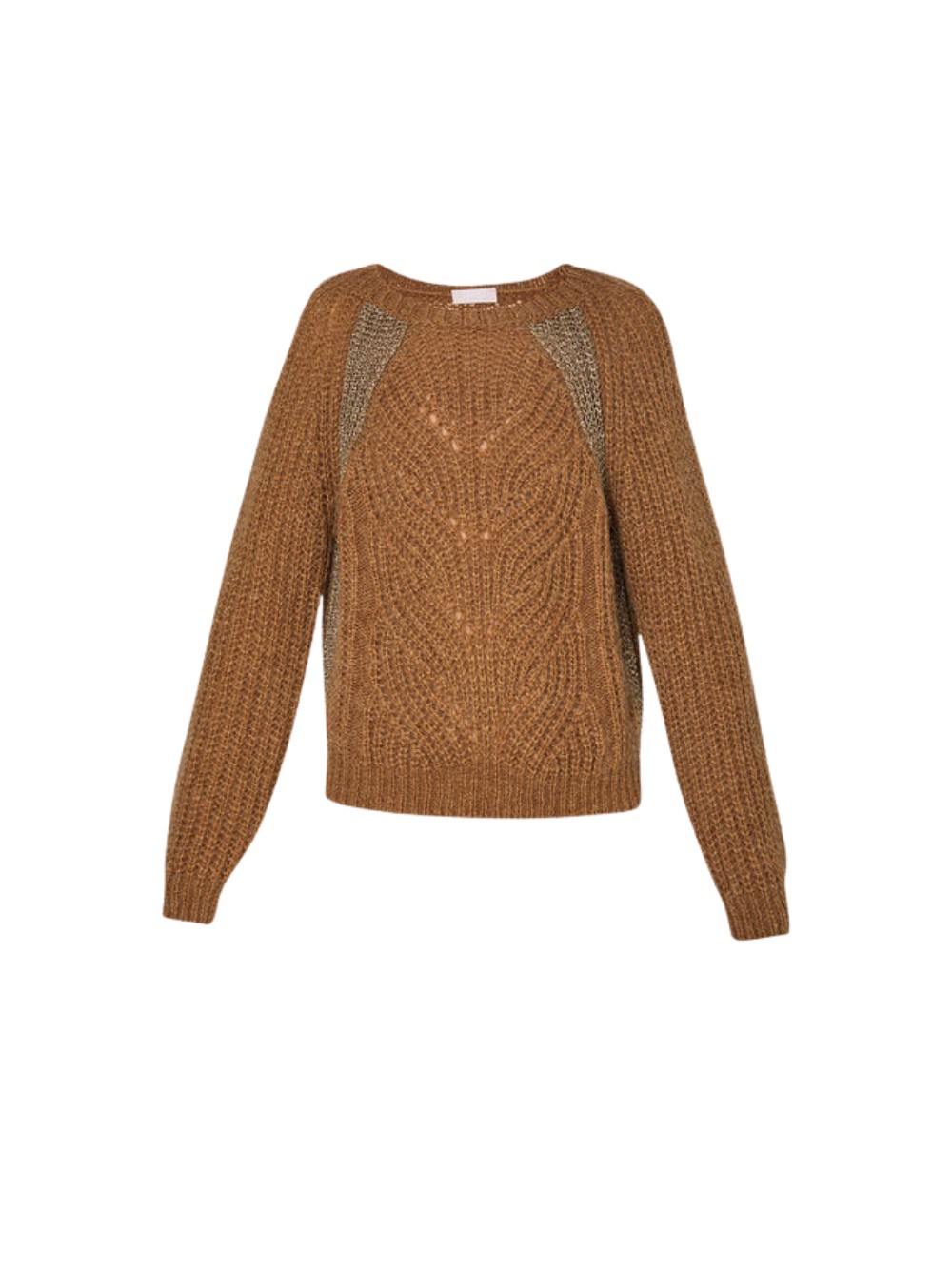 Suéter Liu Jo Para Mujer, En Mezcla De Alpaca, Color Beige, Código WF4527 MAG71. - Imagen 2 de 4