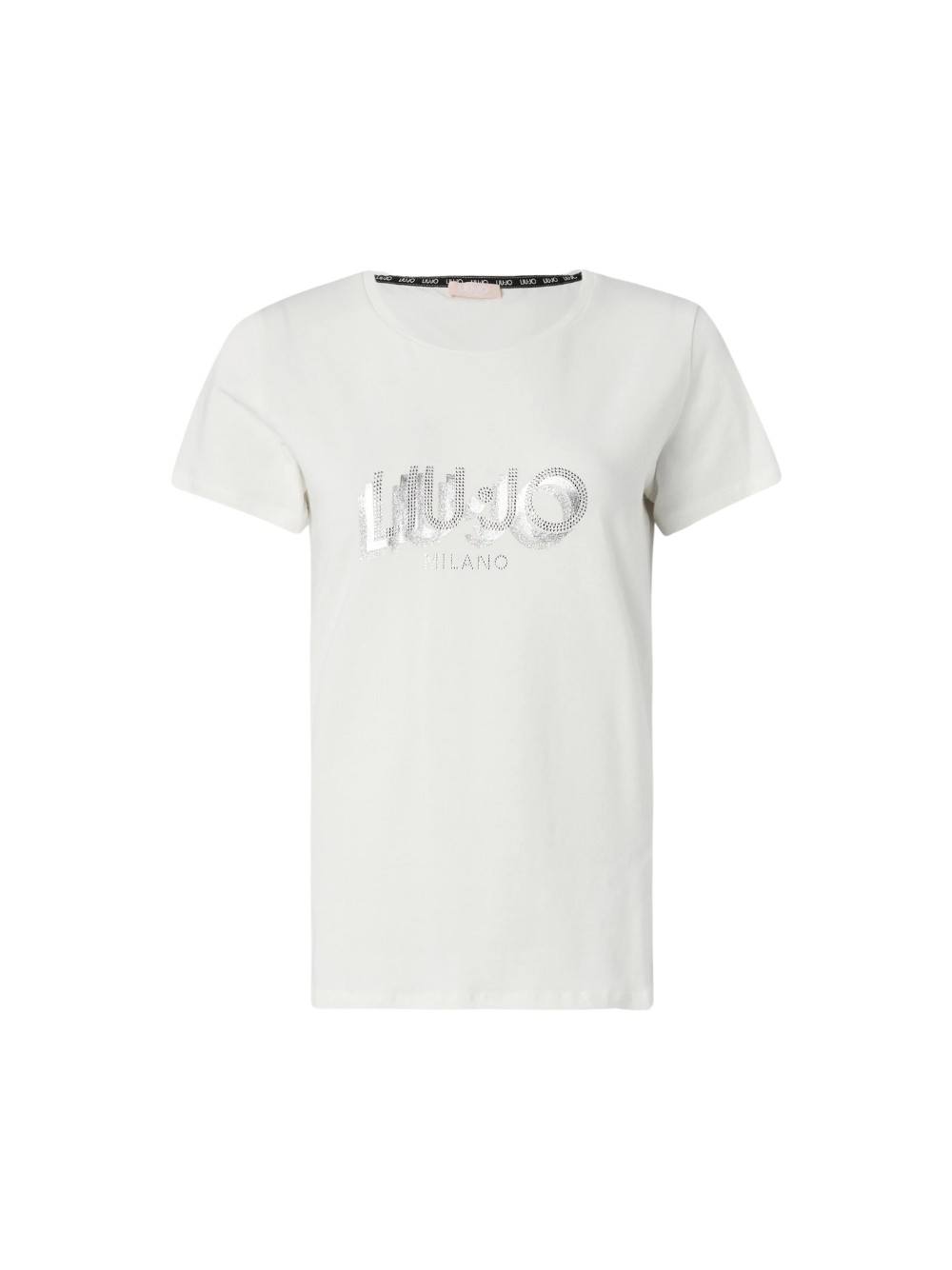 Футболка Liu Jo da donna, из ткани misto cotone, цвет бьянко, код TA5214 JS003.