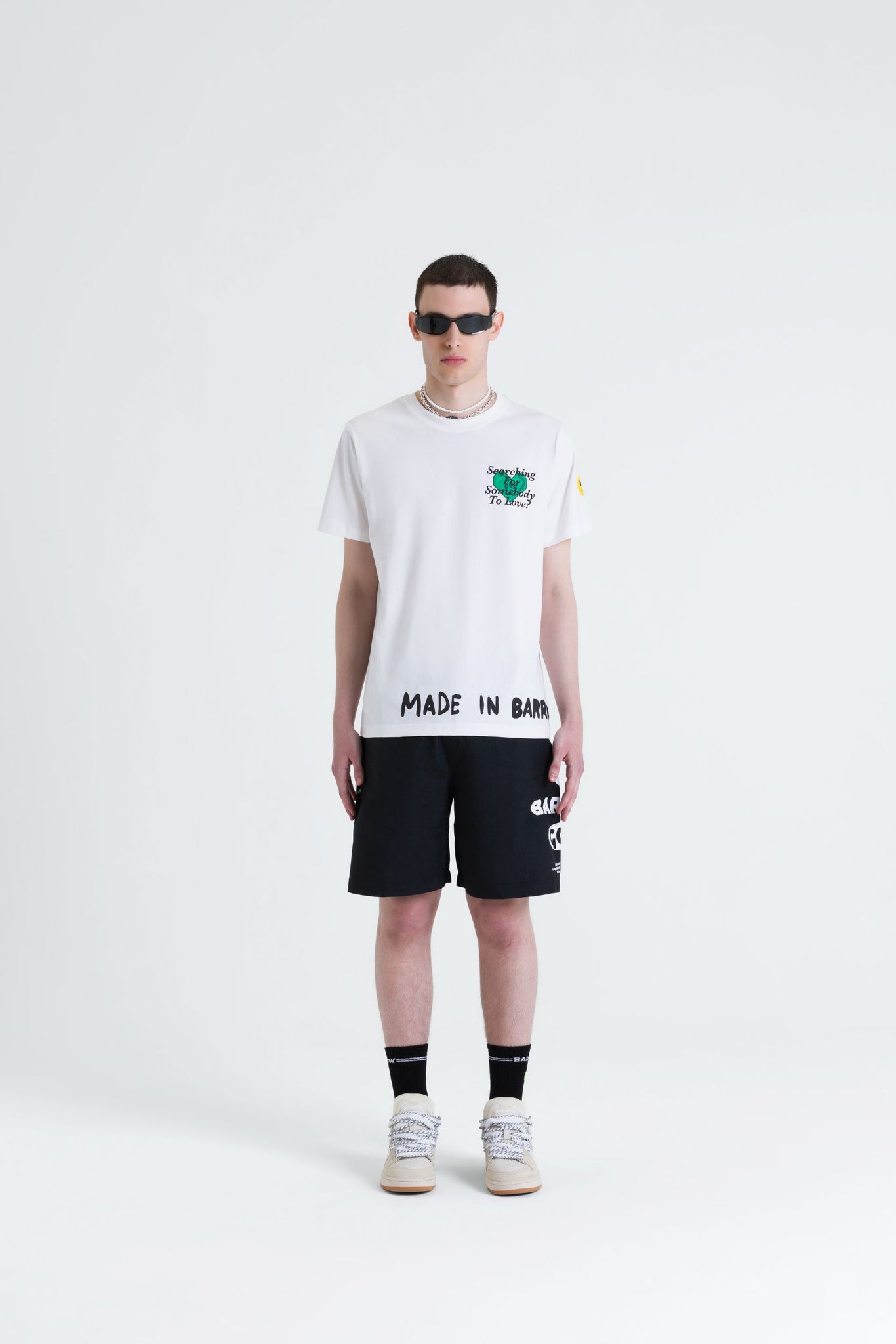Barrow Bermuda in nylon con logo S5BWUABE031