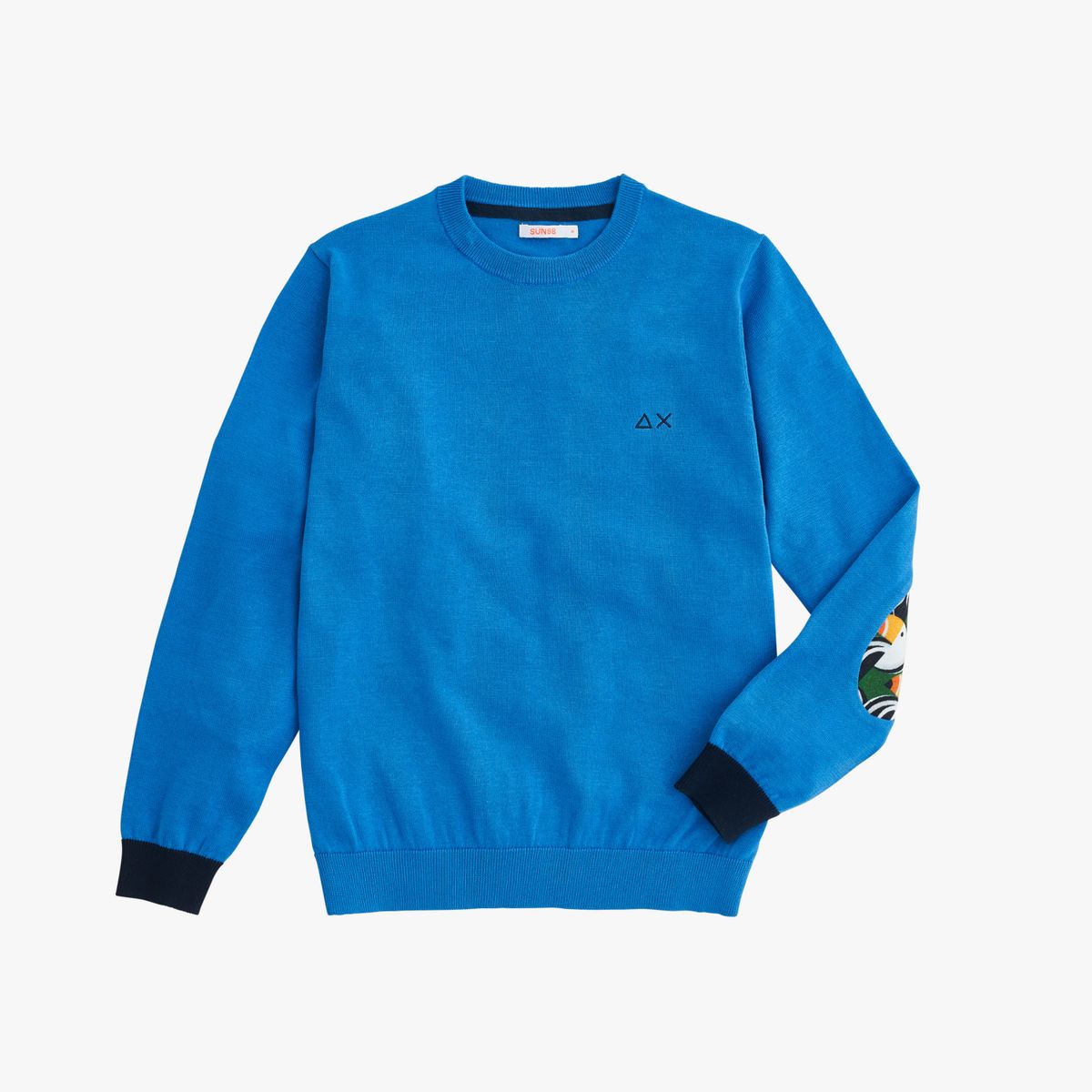 Lam105 Shop - Sun 68 maglia navy blu K40105 round double rib