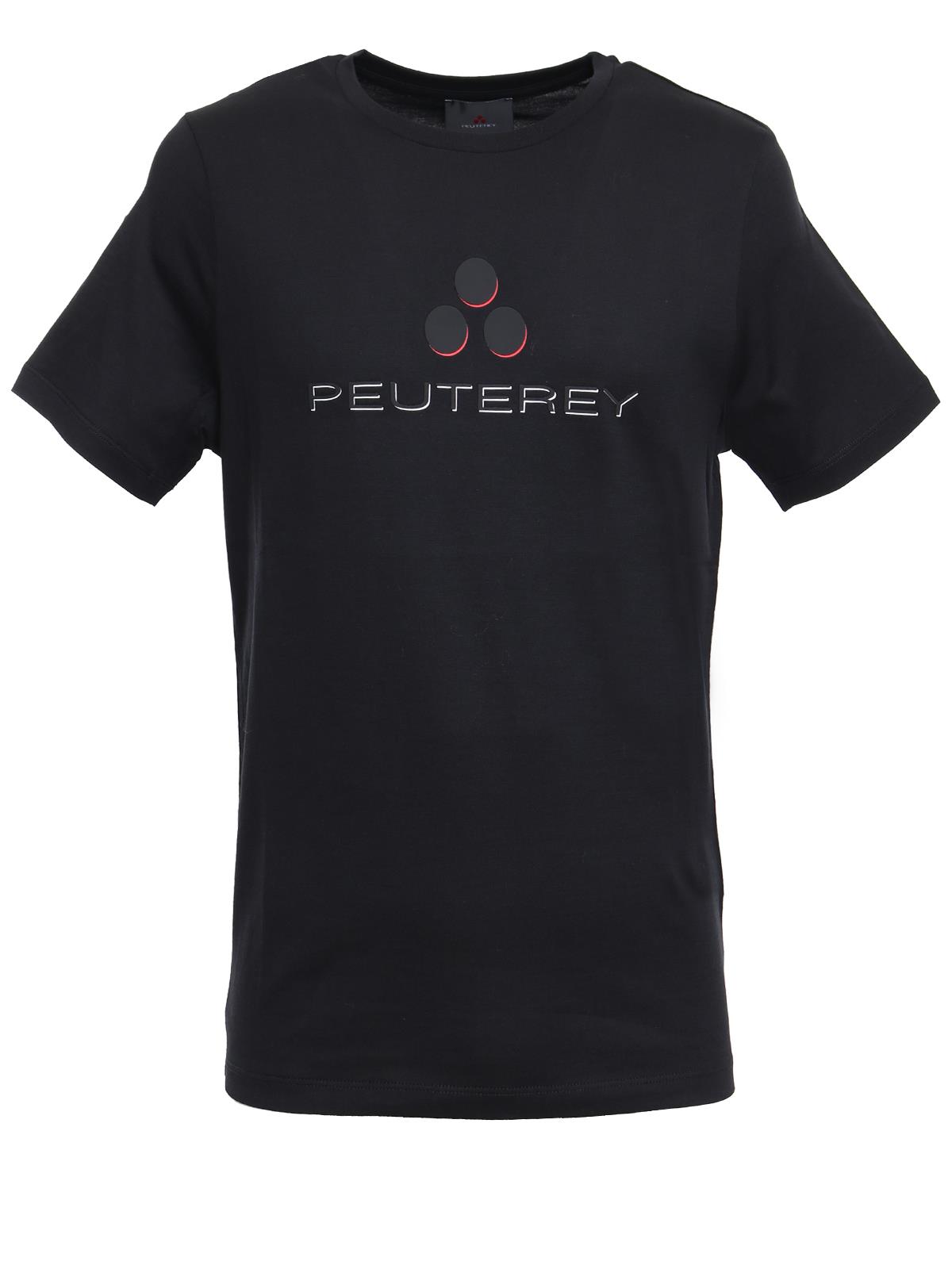 Tシャツ・カットソー PEUTEREY Men T-shirt Black PEU547999011969 NER T-Shirt in cotone, colore Nero | Peuterey