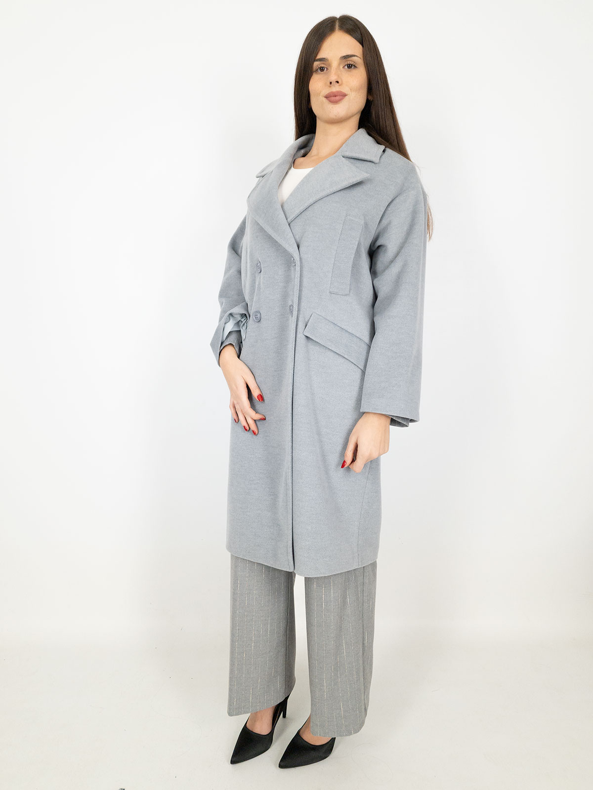 コート Chloe Cappotto Doppiopetto Oversize In Lana Chloé Oversized Coat In Wool | Chloé US