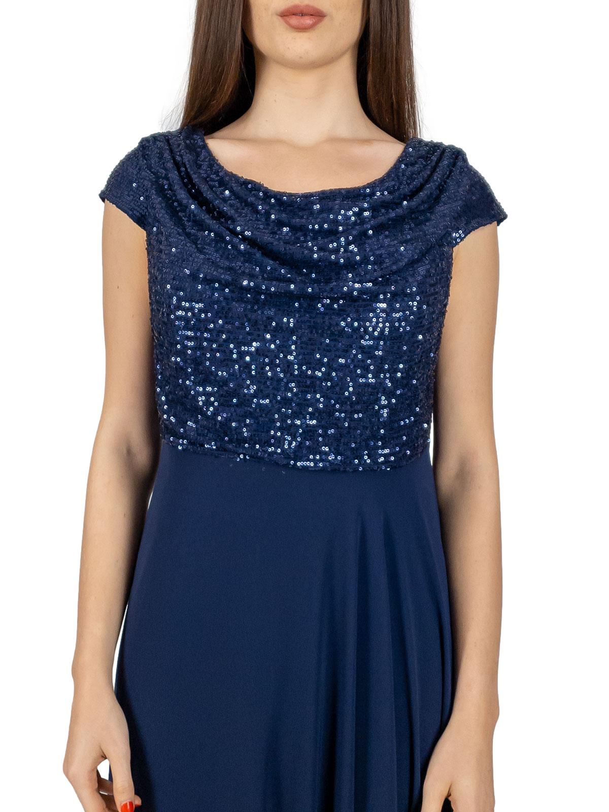 Chiffon Abiti Paillettes Taglie Forti Abito Da Sera Midi In