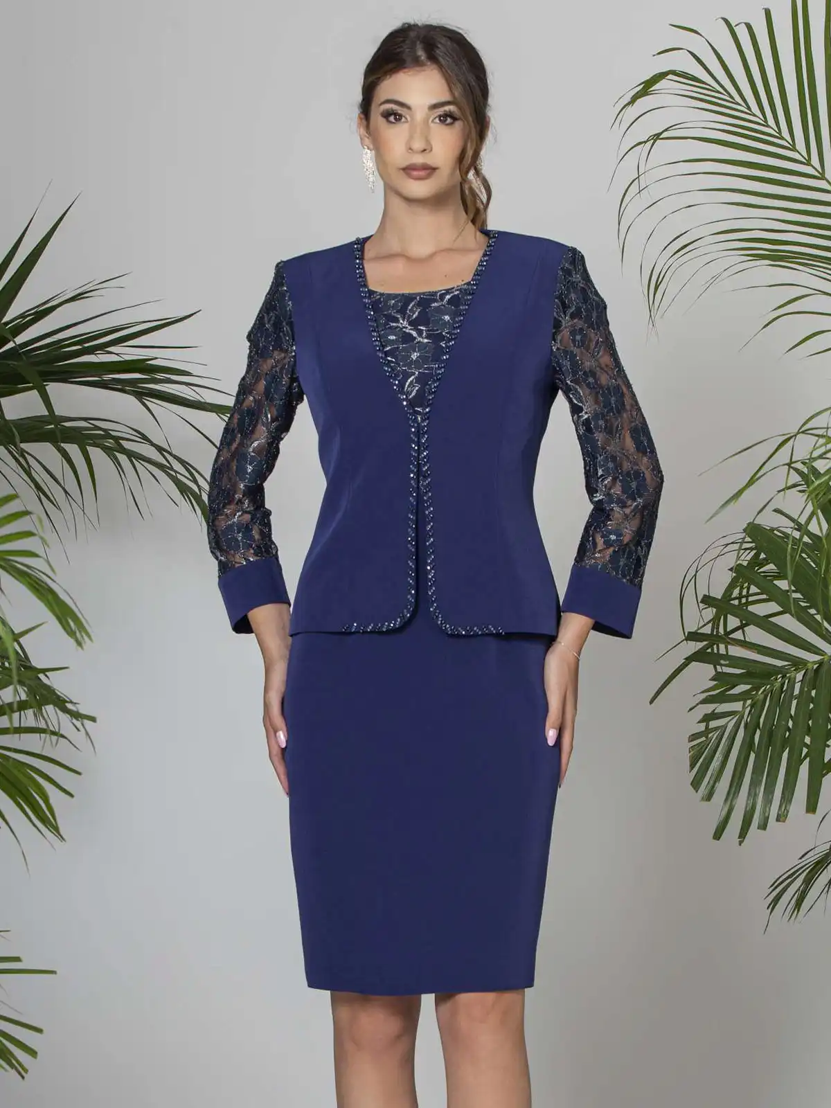 Vestito Tubino Con Giacchino Elegante Abito A Tubino Da Cerimonia