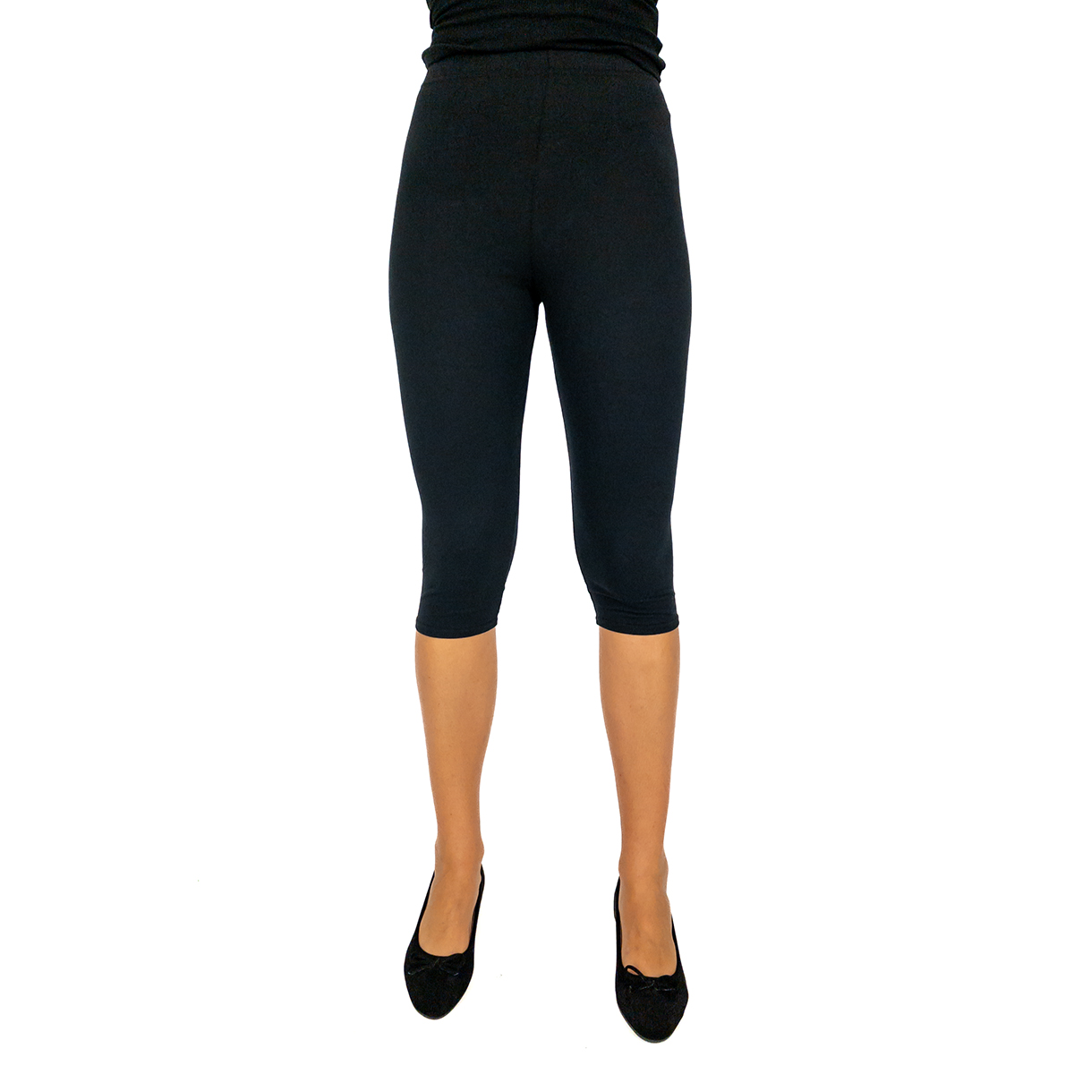 FUTURO FASHION - Leggings a 3/4 in Cotone con Fascia Contenitiva - a