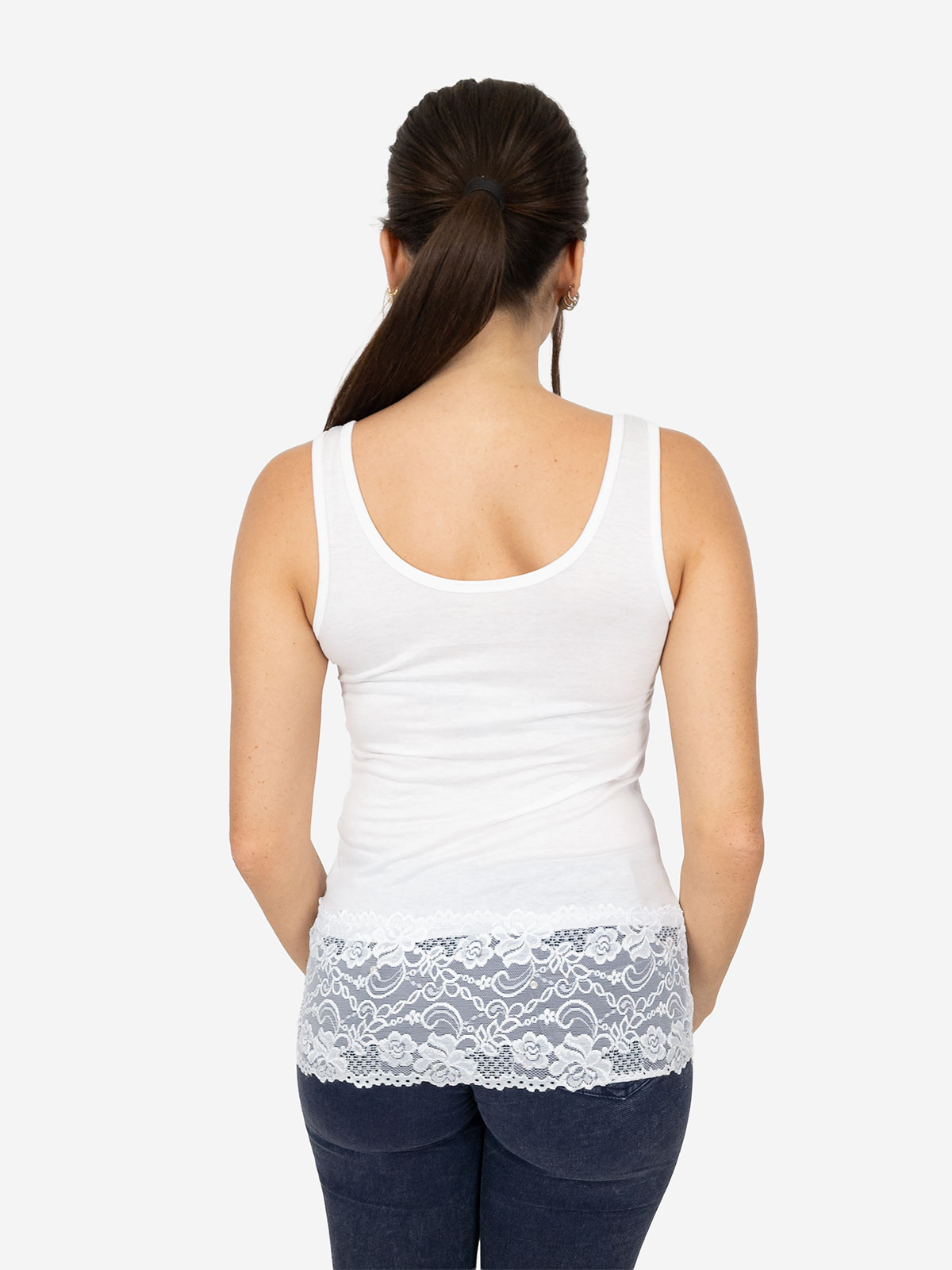 Top Senza Maniche Donna Con Scollo A V | Canotta Estiva Increspata | Nero, Bianco O Albicocca - Foto 6