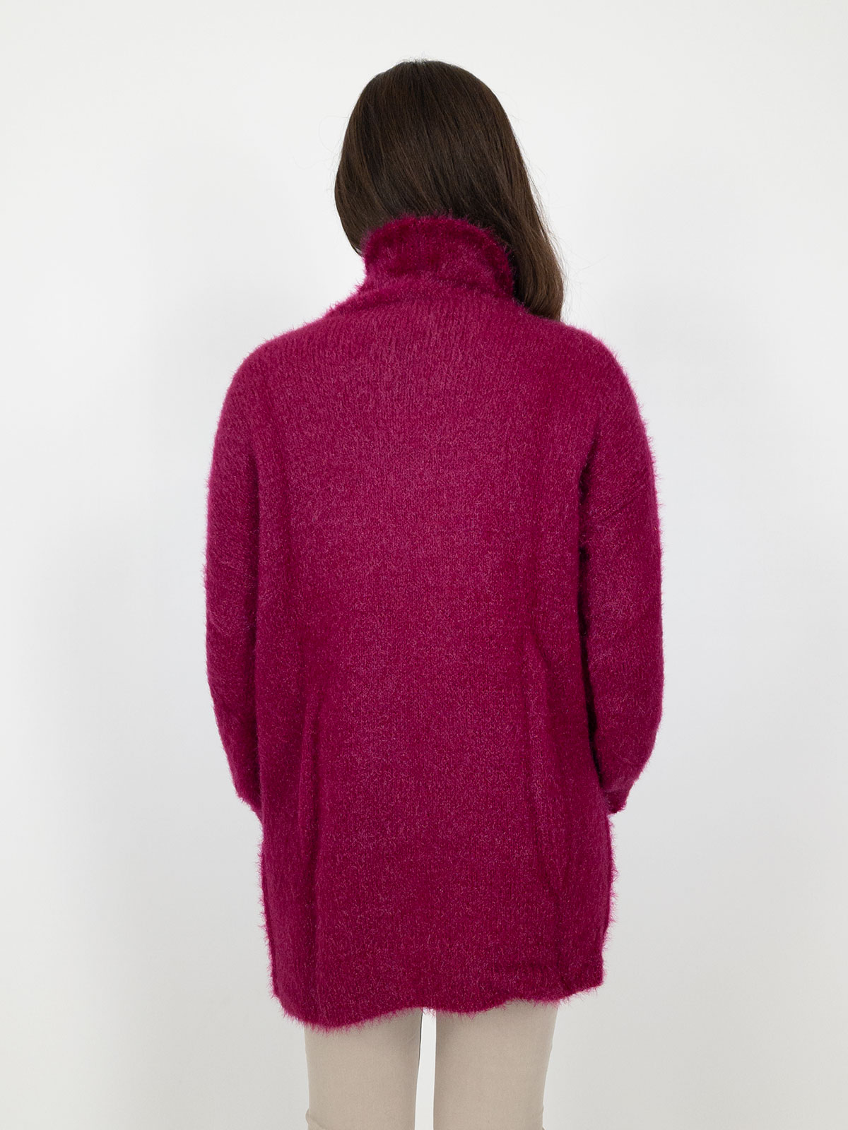 Cardigan Donna Lungo Uusollecy - Maniche Lunghe, Aperto Frontale, Tasche, In Tessuto Morbido, Per Autunno/Inverno