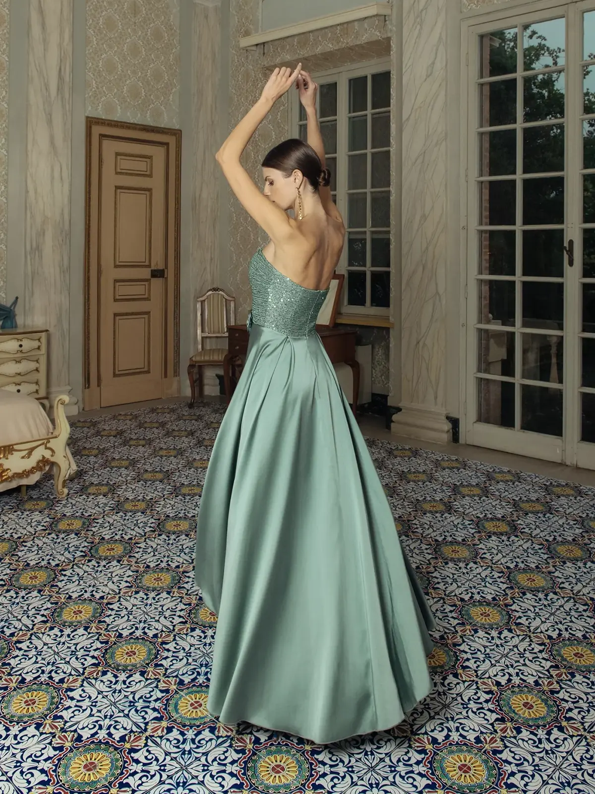 Dress Abito Lungo Corpetto Robe Zara Abito Velluto Blu Zara Blue